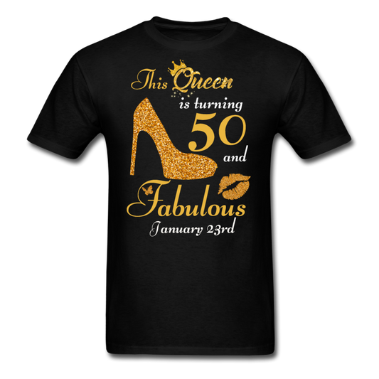 QUEEN 50 FAB JAN 23rd UNISEX SHIRT - black