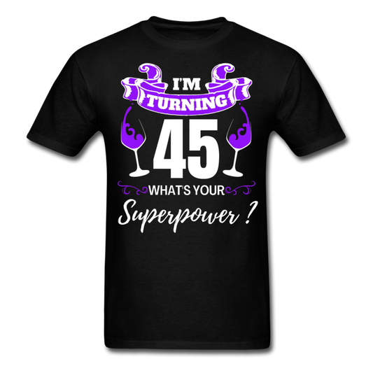 SUPERPOWER 45 UNISEX SHIRT - black
