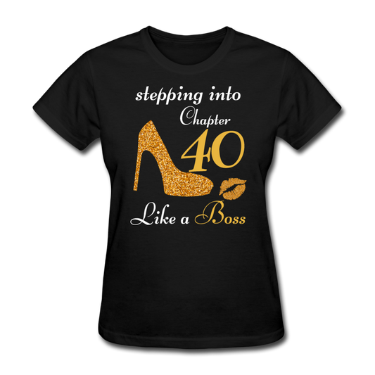 STEPPING CHAPTER 40 WOMEN'S SHIRT - black