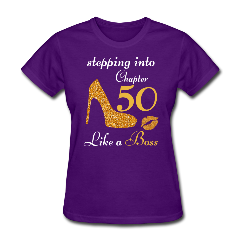 STEPPING CHAPTER 50 WOMEN'S SHIRT - purple