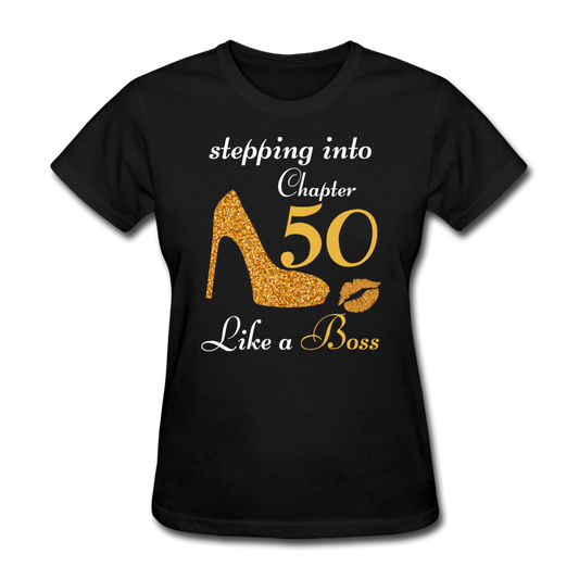 STEPPING CHAPTER 50 WOMEN'S SHIRT - black