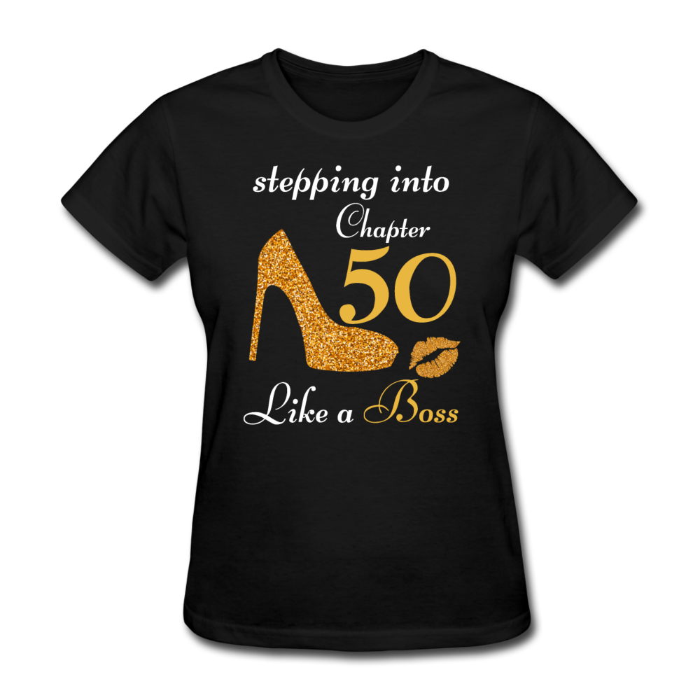STEPPING CHAPTER 50 WOMEN'S SHIRT - black