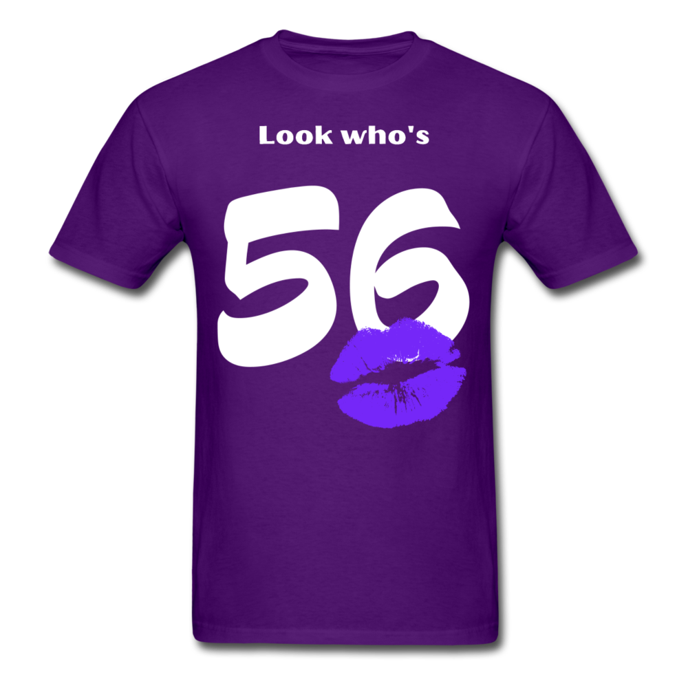 LOOK WHO'S 56 UNISEX SHIRT - purple