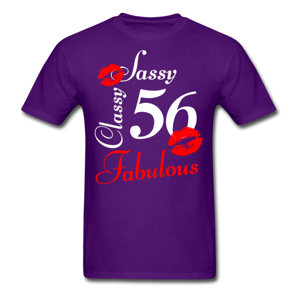 SASSY CLASSY 56 UNISEX SHIRT - purple
