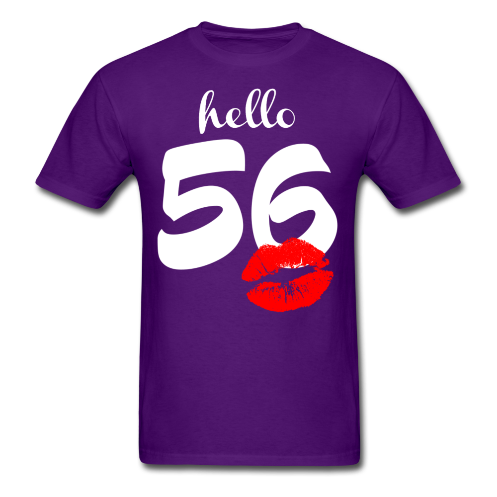HELLO 56 UNISEX SHIRT - purple