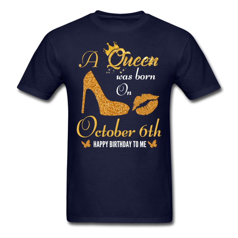 QUEEN 6TH OCTOBER UNISEX SHIRT - navy