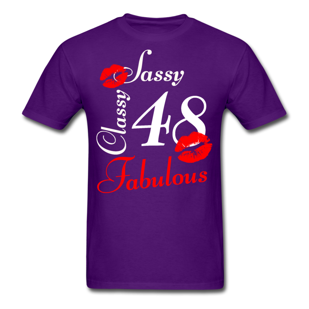 SASSY CLASSY 48 UNISEX SHIRT - purple