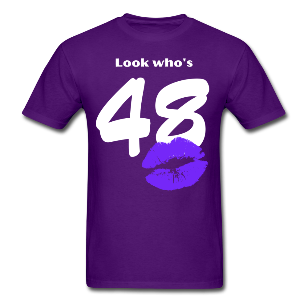 LOOK WHO'S 48 UNISEX SHIRT - purple
