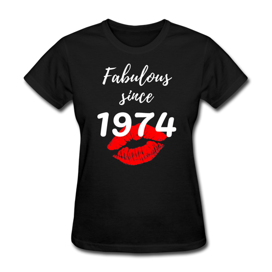 1974 FAB 47 FRONT BACK PRINT - black