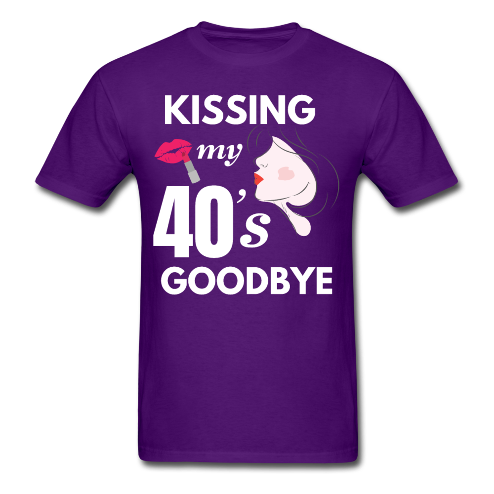 KISS 40'S GOODBYE UNISEX SHIRT - purple