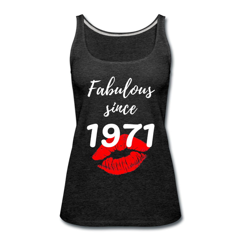 1971 FAB 50 TANK FRONT AND BACK PRINT - charcoal gray