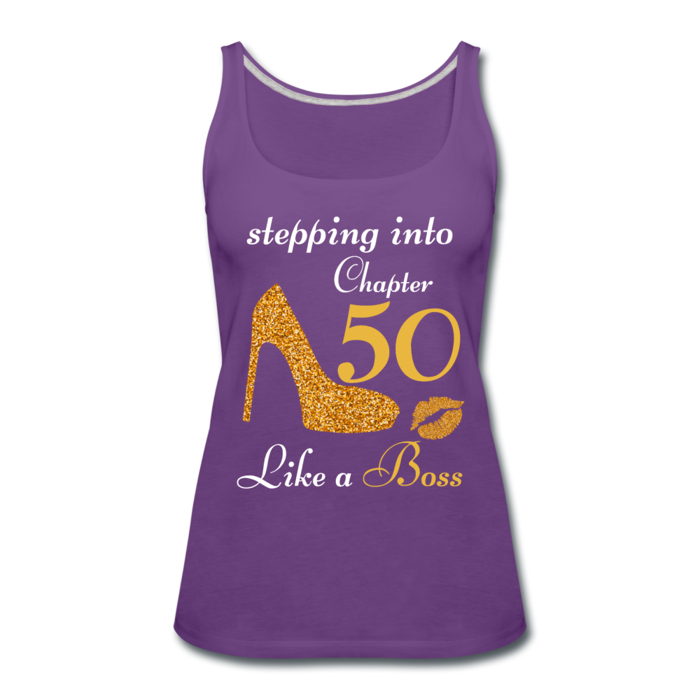STEPPING CHAPTER 50 TANK - purple