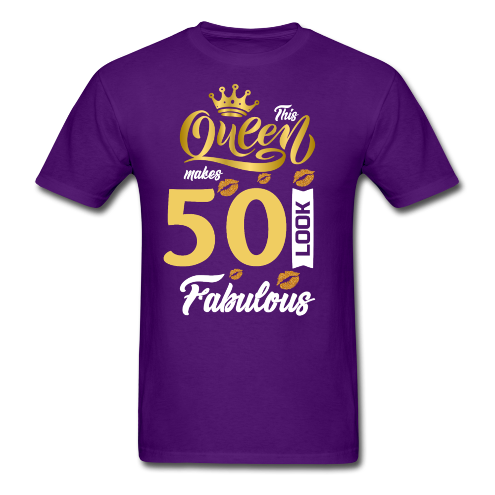 QUEEN 50 UNISEX SHIRT - purple