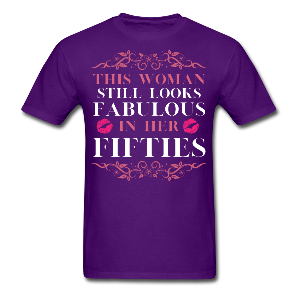 WOMAN FIFTIES UNISEX SHIRT - purple