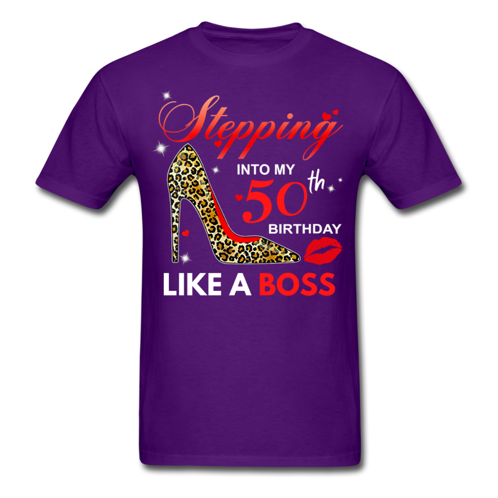 STEPPING BOSS 50 UNISEX SHIRT - purple