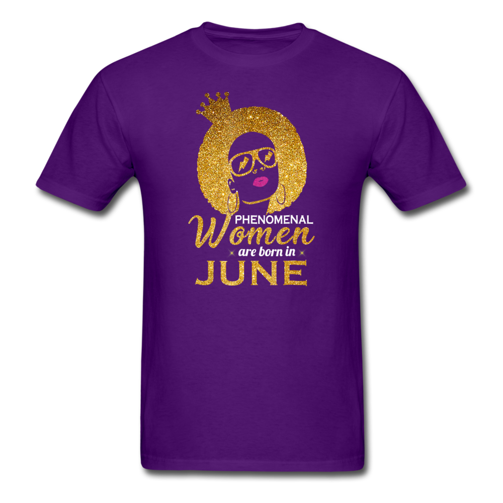 PHENOMENAL WOMEN JUNE UNISEX SHIRT - purple