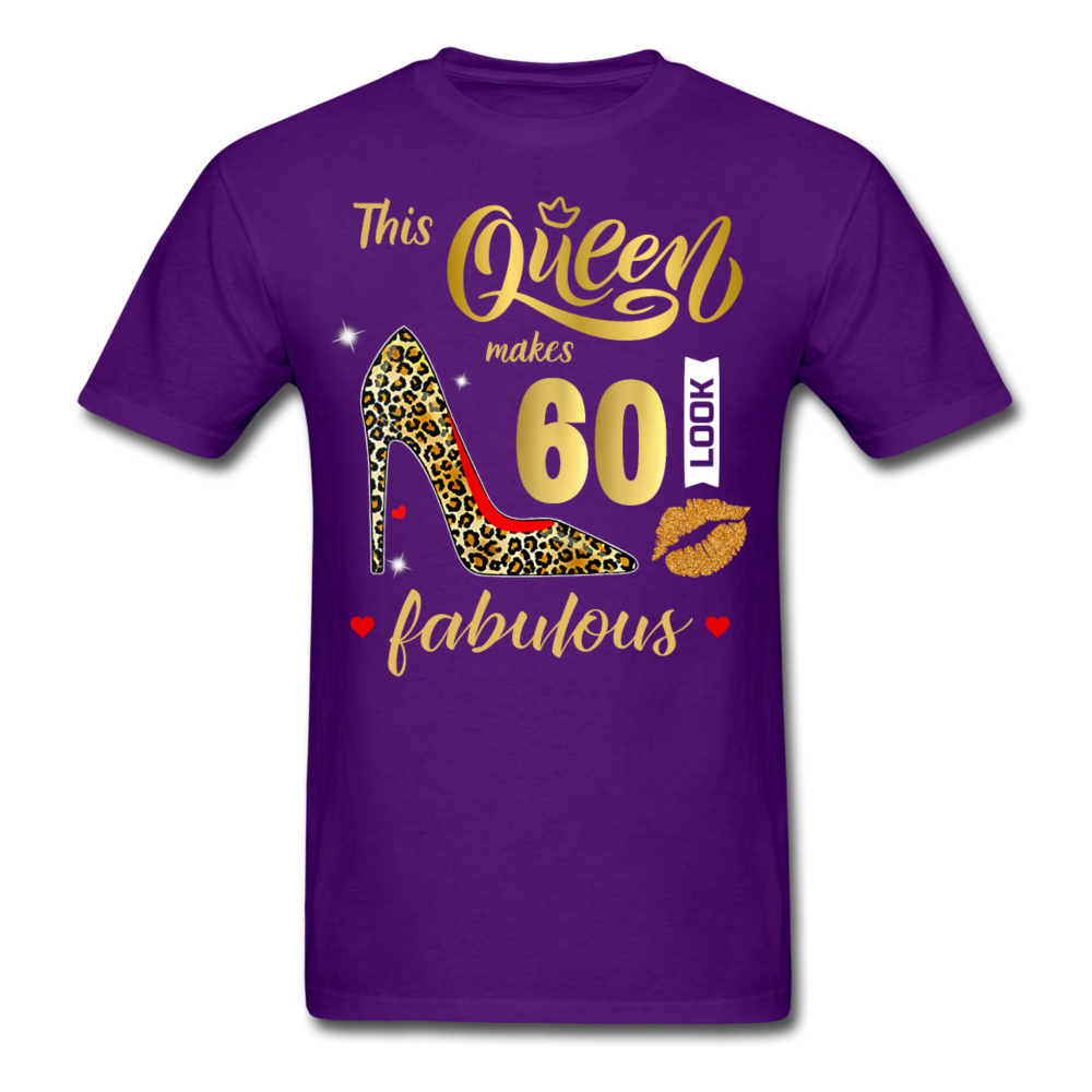 QUEEN 60 FABULOUS UNISEX SHIRT - purple