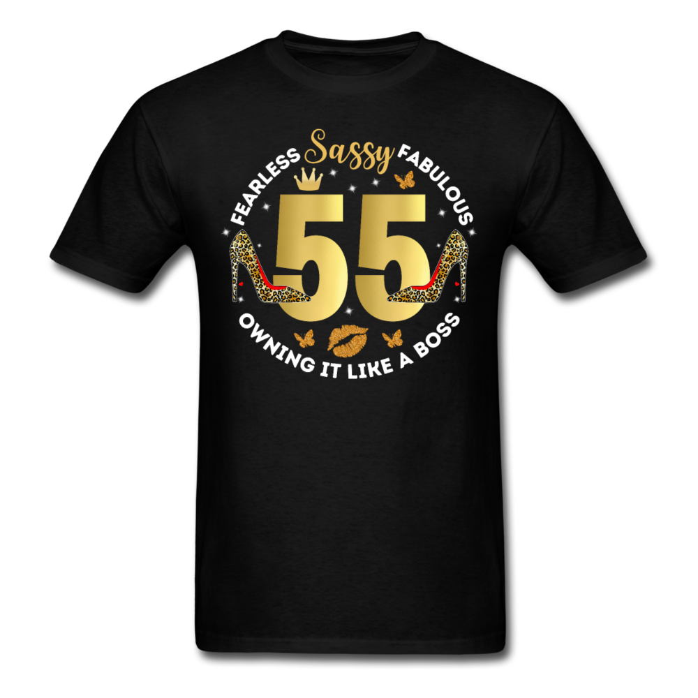 FEARLESS SASSY 55 UNISEX SHIRT - black