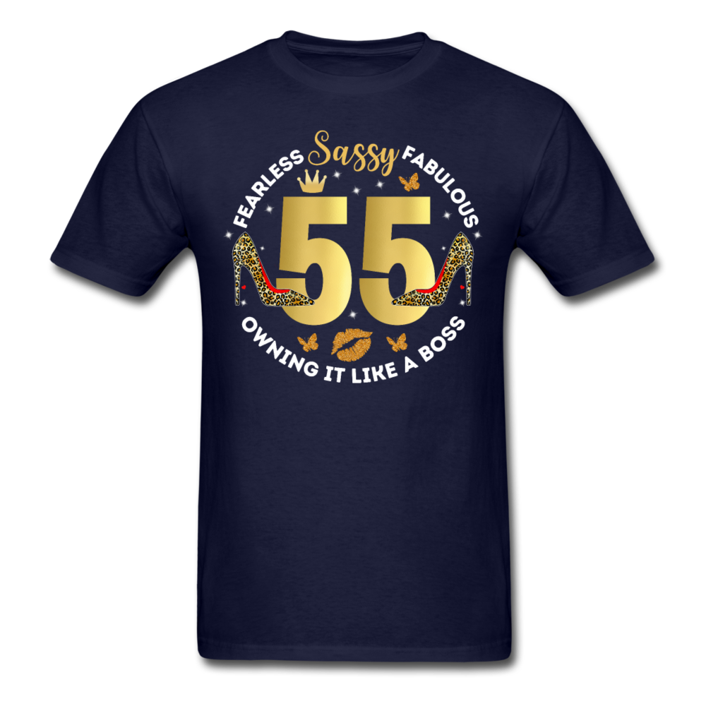 FEARLESS SASSY 55 UNISEX SHIRT - navy