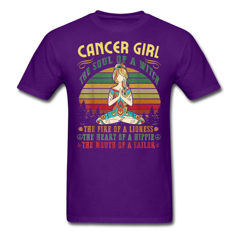 CANCER GIRL UNISEX SHIRT - purple