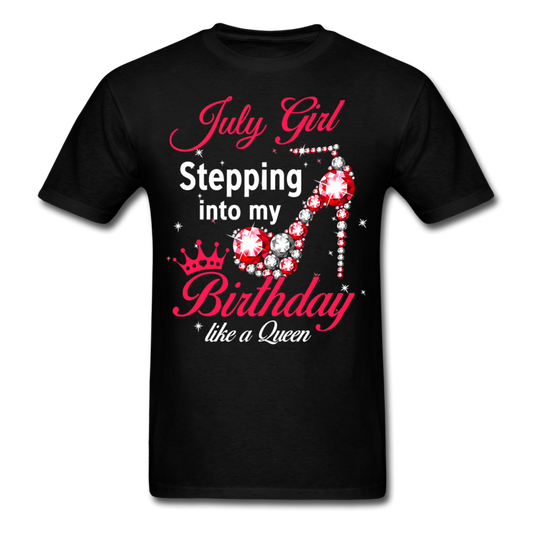 JULY GIRL QUEEN UNISEX SHIRT - black