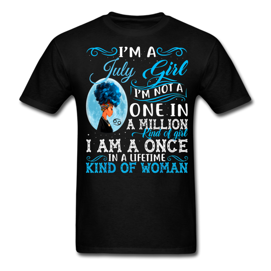 JULY GIRL LIFETIME UNISEX SHIRT - black