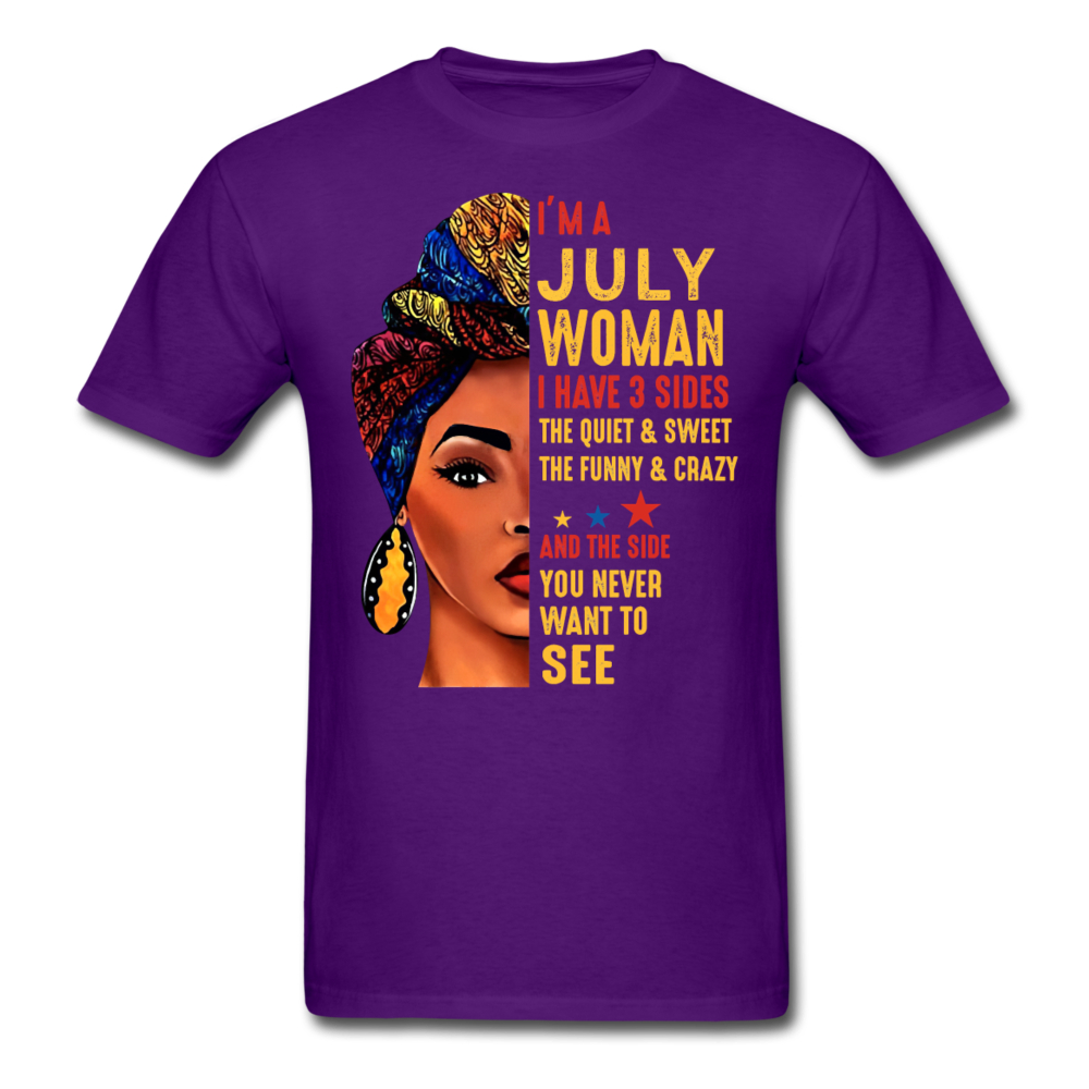 JULY WOMAN CRAZY UNISEX SHIRT - purple
