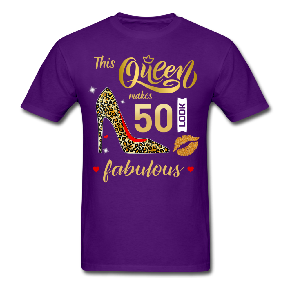 QUEEN 50 FAB UNISEX SHIRT - purple