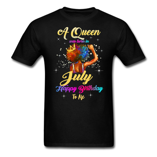 A JULY QUEEN UNISEX SHIRT - black