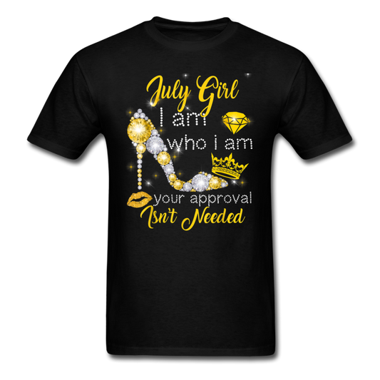 JULY GIRL I AM UNISEX SHIRT - black
