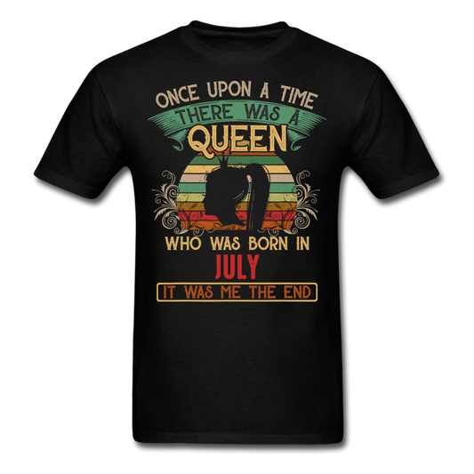 BORN JULY QUEEN UNISEX SHIRT - black