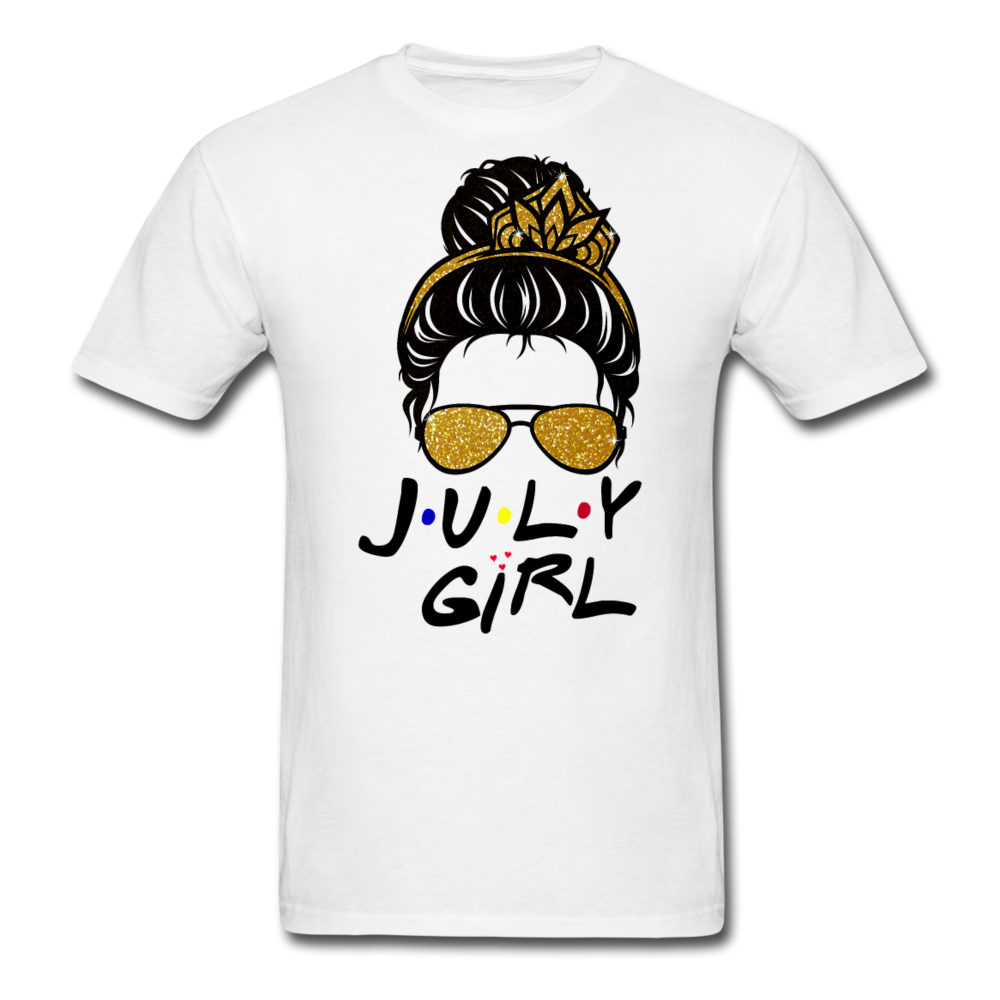 JULY GLASSES GIRL UNISEX SHIRT - white