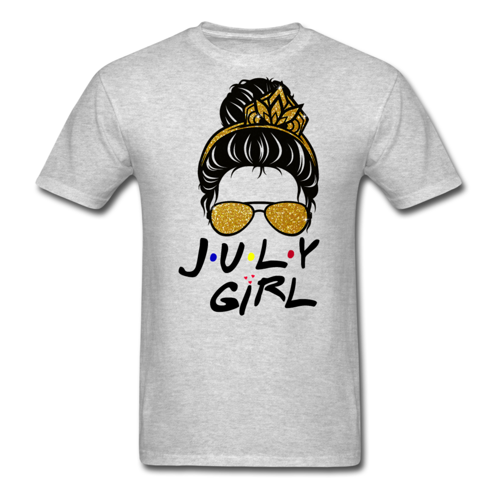 JULY GLASSES GIRL UNISEX SHIRT - heather gray