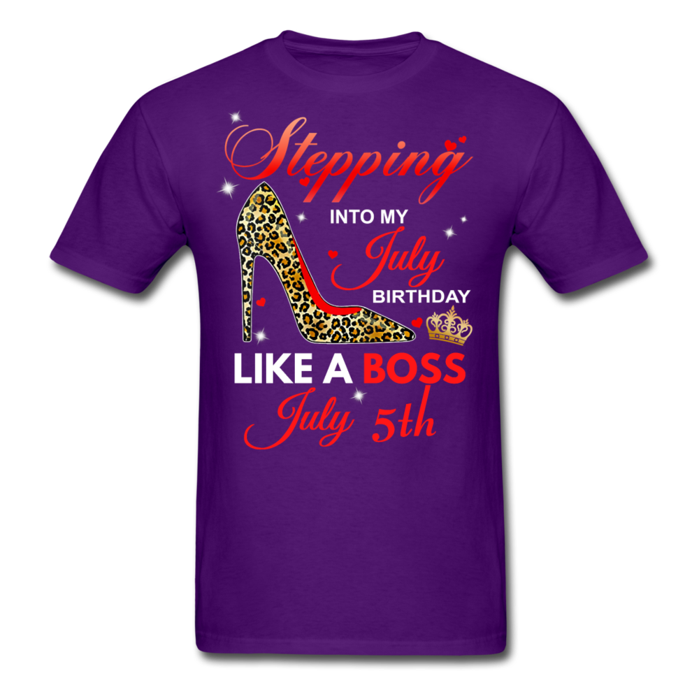 STEPPING 5TH JULY UNISEX SHIRT - purple