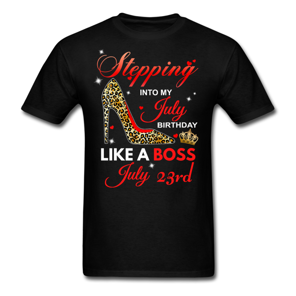 STEPPING 23RD JULY UNISEX SHIRT - black
