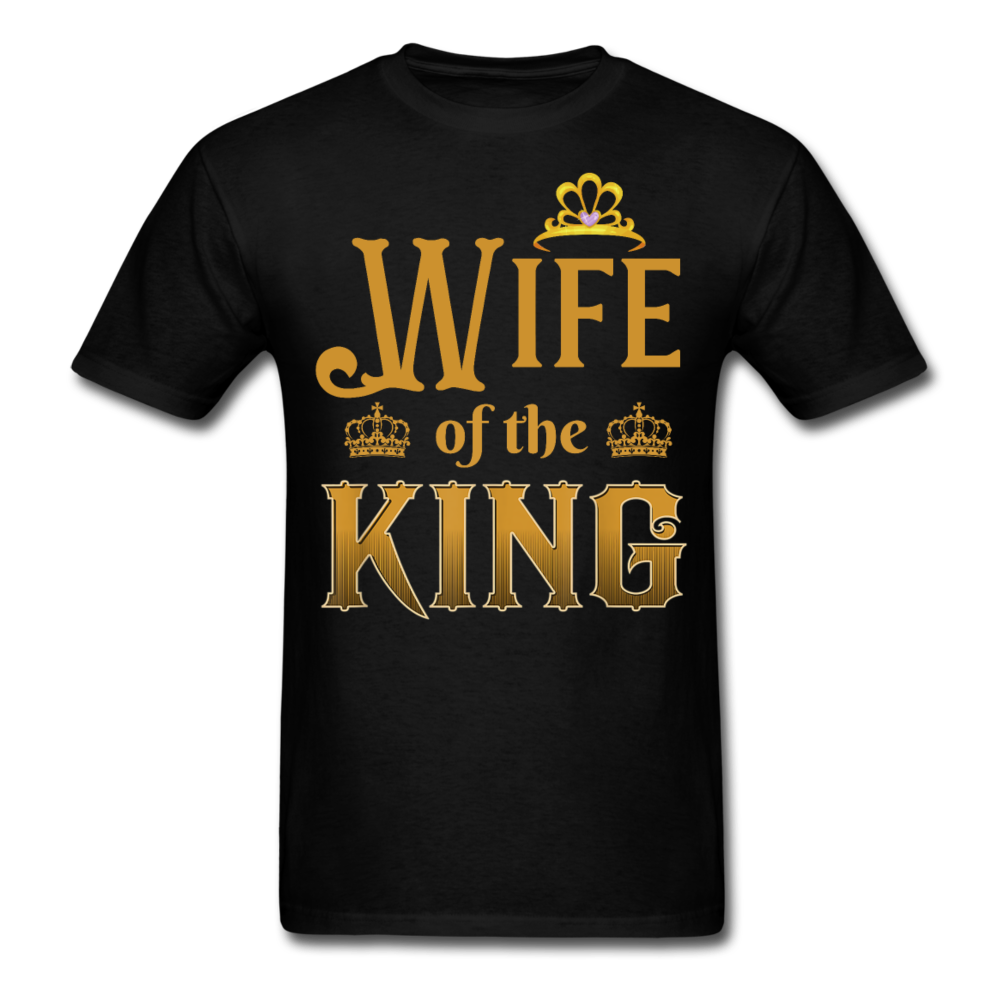 WIFE OF KING UNISEX SHIRT - black