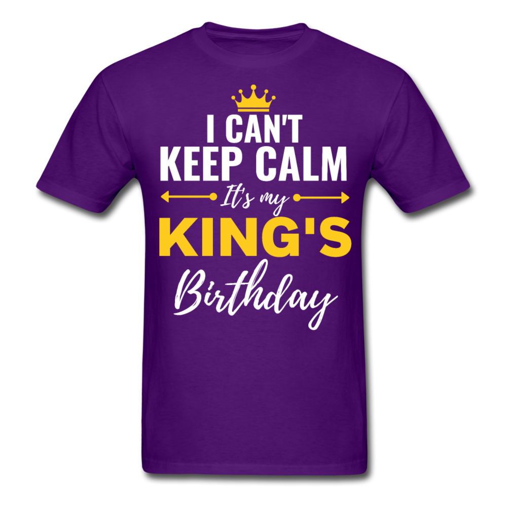 MY KINGS BIRTHDAY UNISEX SHIRT - purple