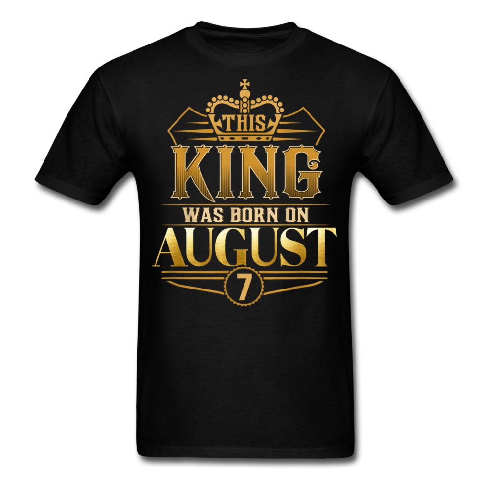 KING 7TH AUGUST UNISEX SHIRT - black
