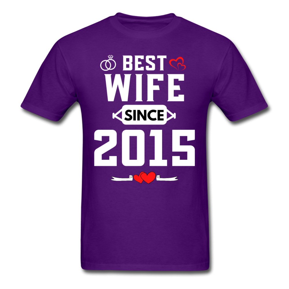 BEST WIFE 2015 UNISEX SHIRT - purple
