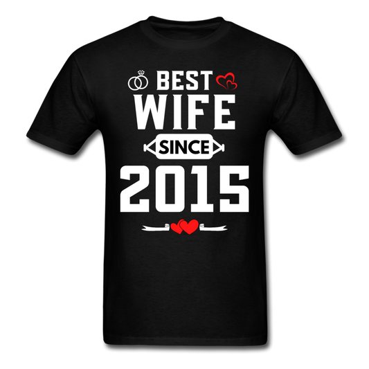 BEST WIFE 2015 UNISEX SHIRT - black