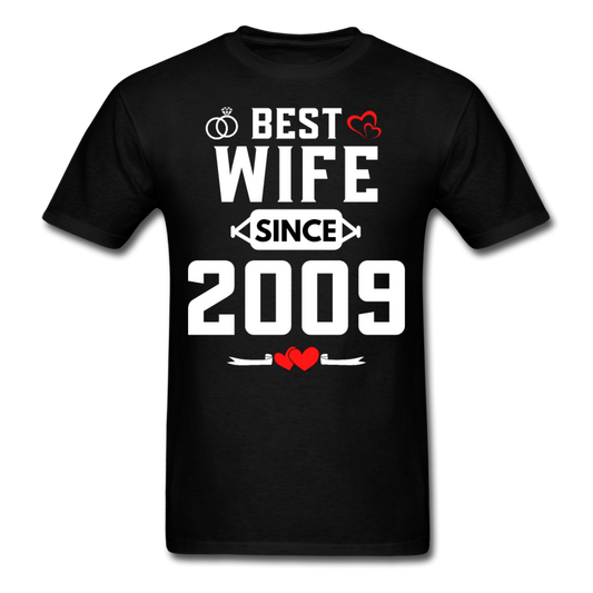 BEST WIFE 2009 UNISEX SHIRT - black