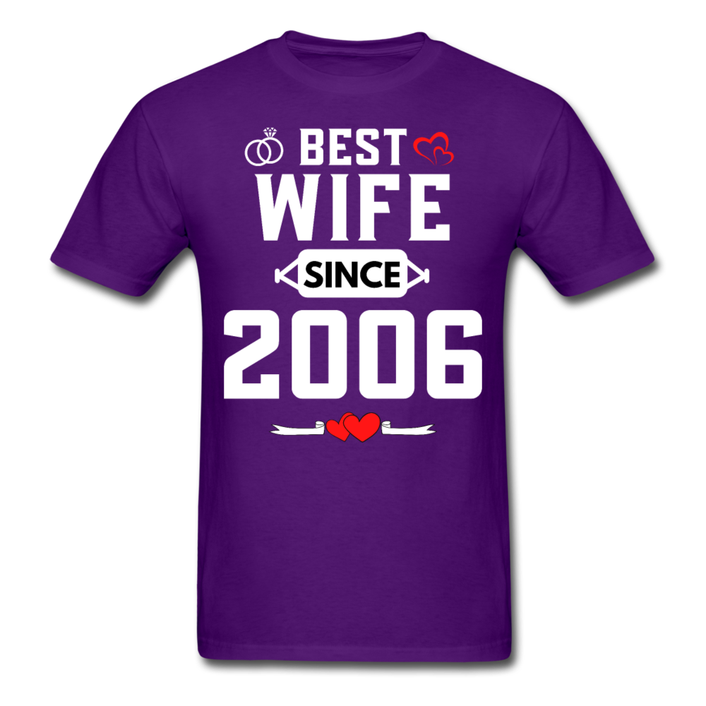 BEST WIFE 2006 UNISEX SHIRT - purple