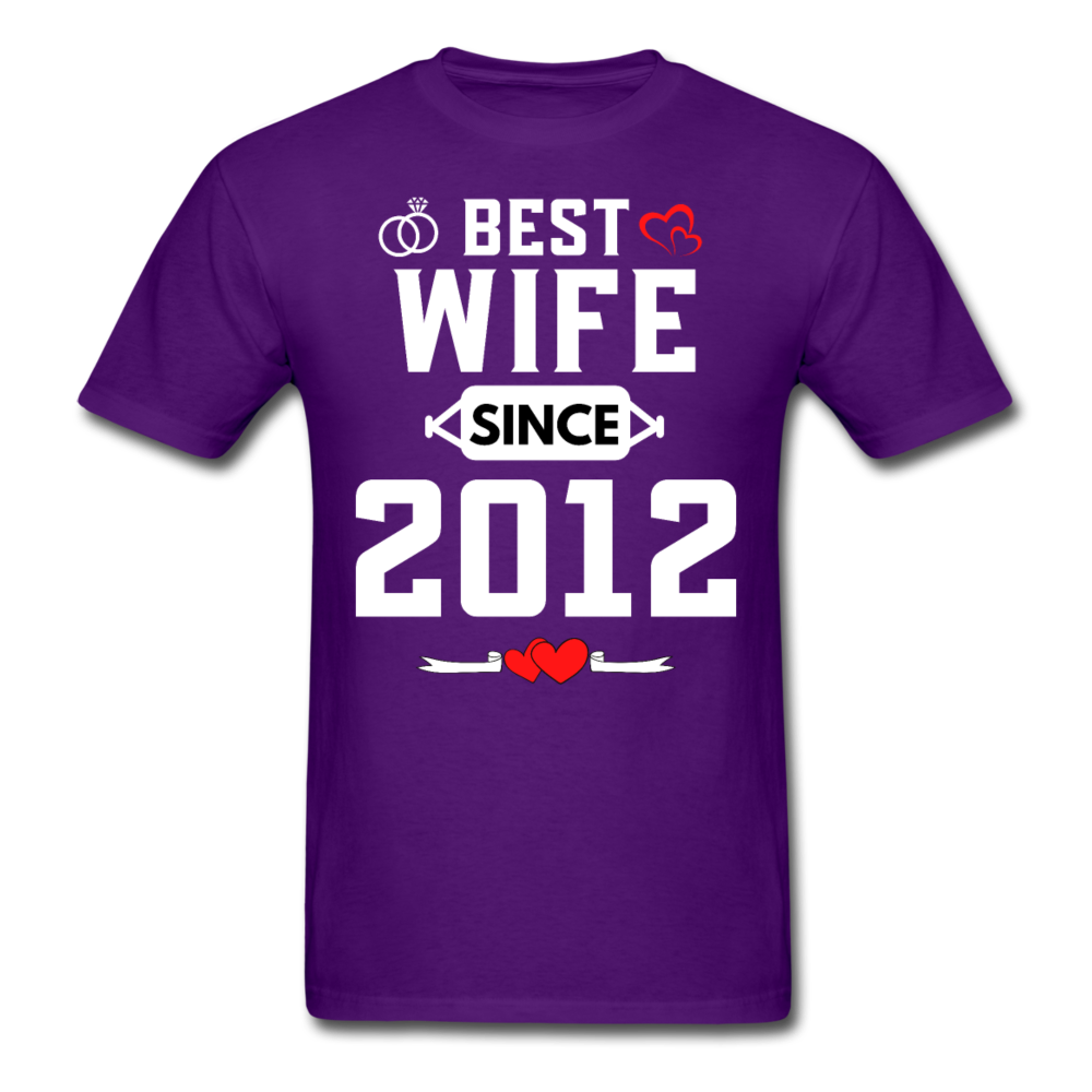 BEST WIFE 2012 UNISEX SHIRT - purple