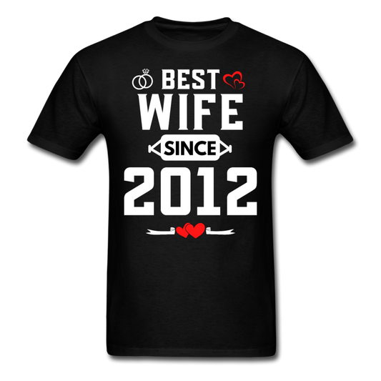 BEST WIFE 2012 UNISEX SHIRT - black