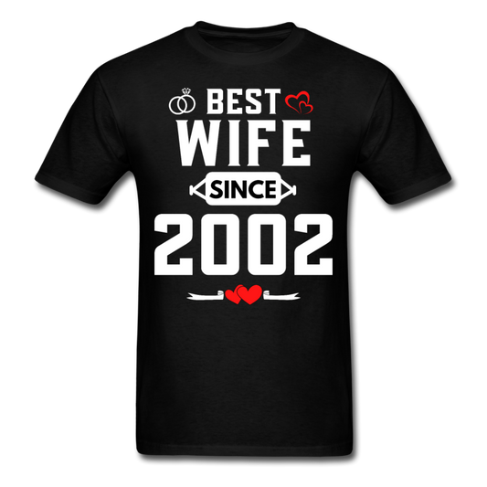 BEST WIFE 2002 UNISEX SHIRT - black