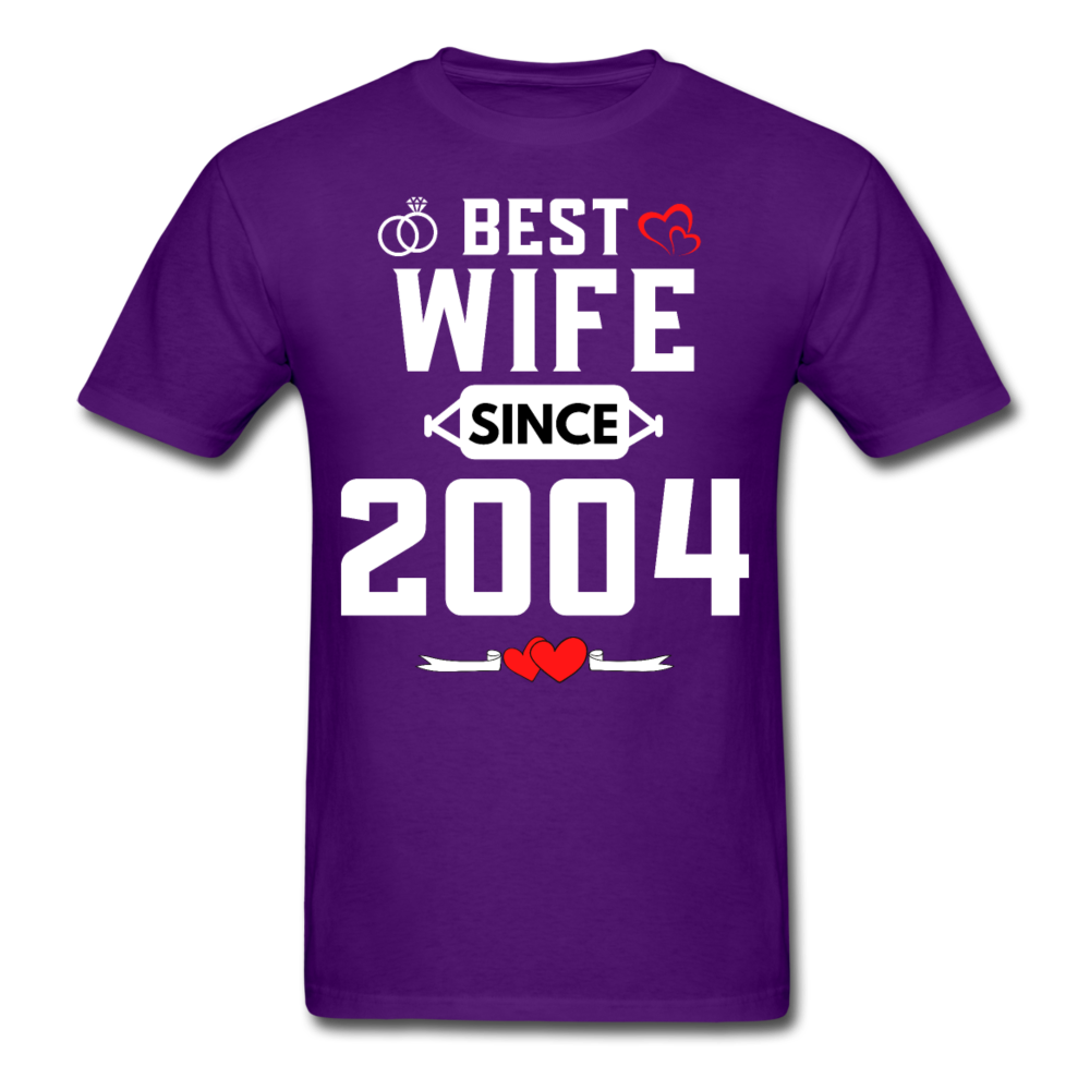 BEST WIFE 2004 UNISEX SHIRT - purple