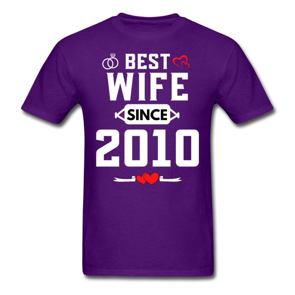 BEST WIFE 2010 UNISEX SHIRT - purple
