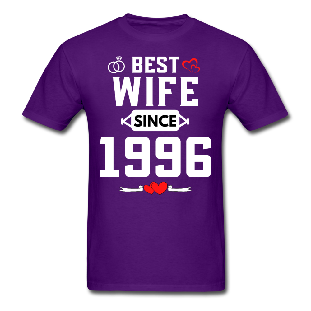 BEST WIFE 1996 UNISEX SHIRT - purple