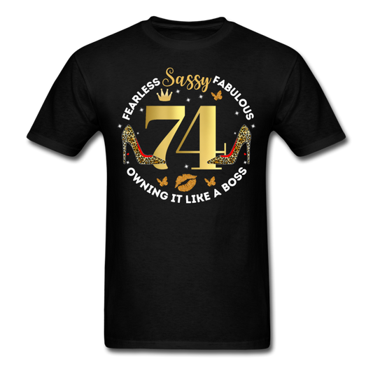 SASSY 74 UNISEX SHIRT - black