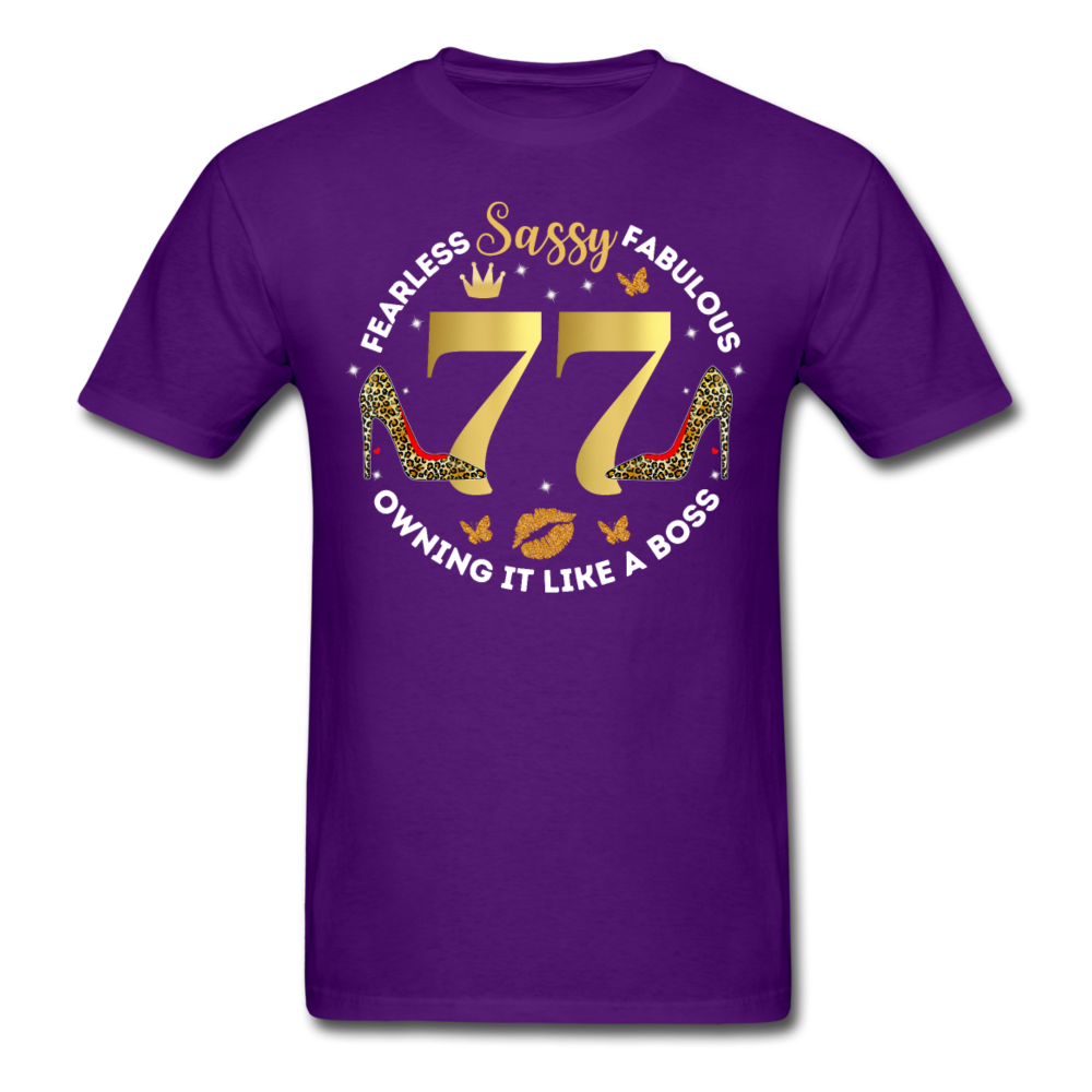 SASSY 77 UNISEX SHIRT - purple